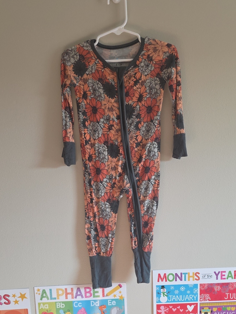 Little One Shop- Rust Floral Sleeper
